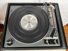 Vintage Garrard Synchro Lab SL95 Turntable Record Player Black Dust Cover