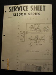 Hammond Organ 123300 Series Service Manual Sheet Schematics Factory OEM