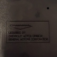 Chevrolet 57 Chevy Video Cassette Rewinder Blue Car Shaped DC 12V 200mA Taiwan