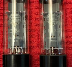 MATCHED QUAD EL34/6CA7 MULLARD NOS Tube Lampe Valve 12