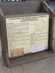 Vintage 1970s Audiotronics Analog Tape Recorder Cassette Deck Model 130A