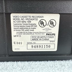 Philips Magnovox VRZ242AT22 VCR Plus 4 Head VCR VHS Home Video Recorder/Player