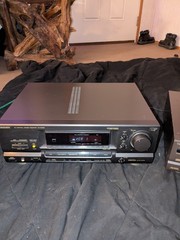 Vintage Technics SA-GX690 Stereo Receiver W/ Matching Sl-pd687 5 Disc Cd Changer