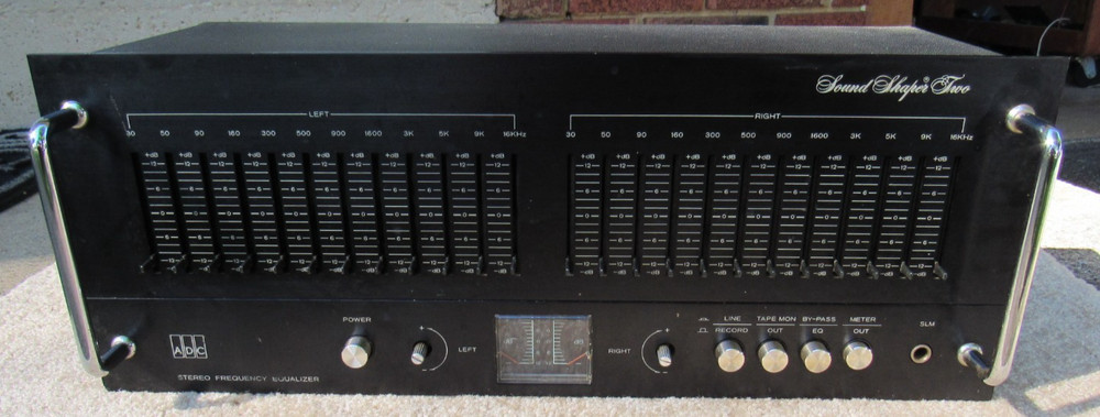 ADC Sound Shaper Two 2 Vintage Stereo Equalizer 12 Band X2 EQ Parts Repair AS-IS