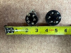 6 Pin tube Socket conector Hammond Leslie Gibson Fender guitar amplifier speaker
