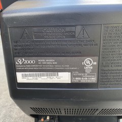 SV2000 WV20D5 20″ Flat CRT TV Built-In DVD Player Combo Y2K – TESTED – No Remote