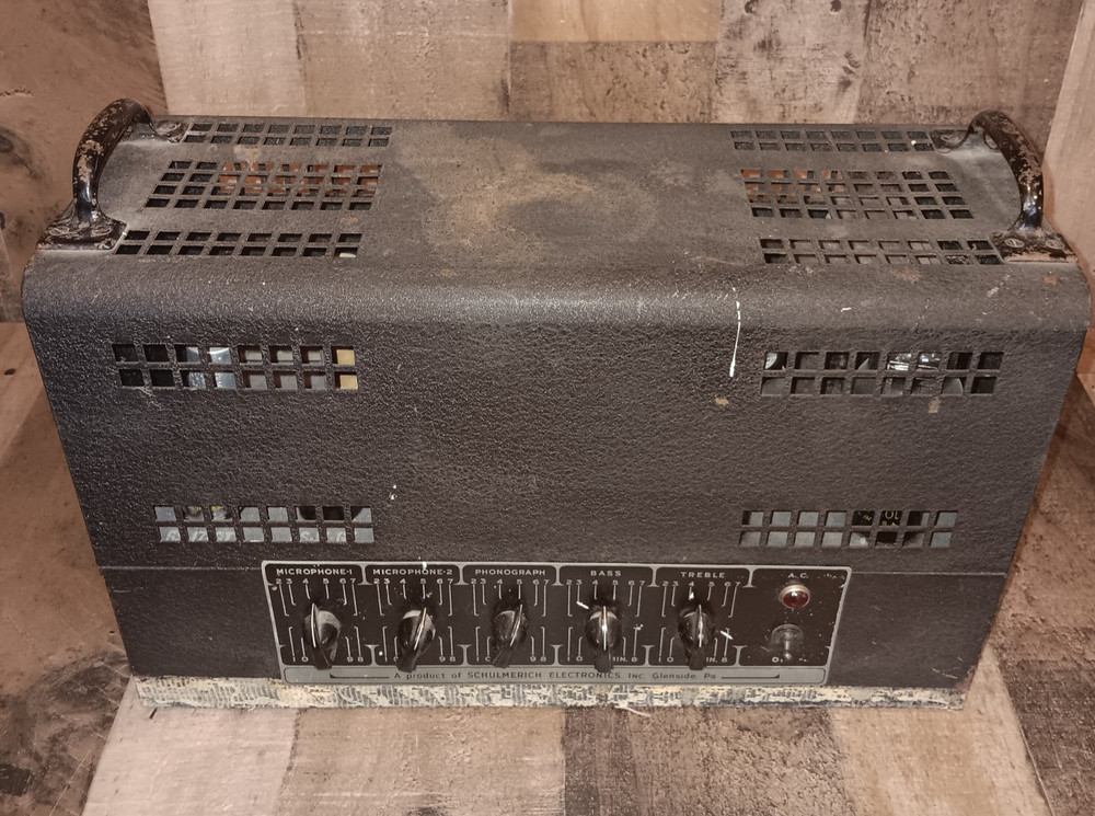 Vintage Schulmerich Electronics Inc. Model 6-100 Tube Amp Working Untested Read