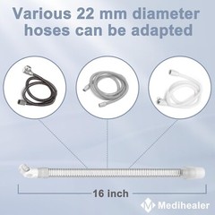 Durable 2-Pack N20 Short Tubes with Quick-Release Clips, Leak-Free & Quiet