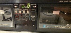 Vintage Philips FC567 Dual Logic Auto Reverse Hi-Speed Dub Cassette Deck TESTED