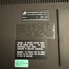 Audiotronics model 152 audio cassette recorder as shown