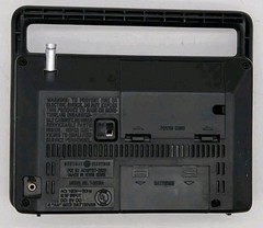 Portable Radio AM FM General Electric Solid State Two-Way Power 7-2825A Tested