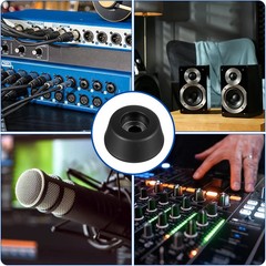 8Pcs Heavy-Duty Rubber Feet Isolation Pads w/ Screws for Subwoofer Speaker Amp