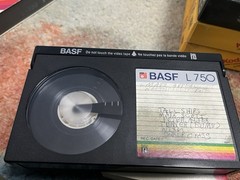Betamax L-750 Tapes Lot 9 Recorded Sony BASF Kodak Scotch