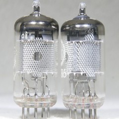 Matched Pair Valvo EF86/6267 Mesh Plate O-Getter Hamburg Germany 1959 Strong