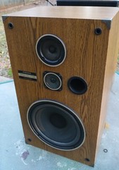 Pioneer CS-G203 3-Way Speaker System 100 Watts 6 OHM Restored w/Grills Tested
