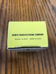 Ohmite CS-1 Attachable SPST Switch For Type AB Potentiometers 2 Amp 125 Volts