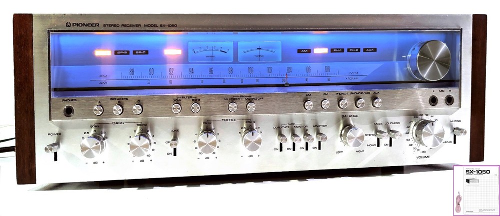 🔥【PRO SERVICED】MONSTER Pioneer SX-1050 240W Receiver~XSTR/CAP/LED MOD💥GUARANTY
