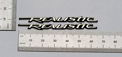 Realistic Speaker Badge Logo Emblem Premium Gold Pair With Self Stick Adhesive