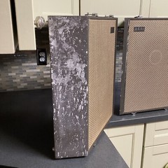 Vintage Set of Akai SS-70 Angled Suitcase Speakers Audio Case Speaker Music Part