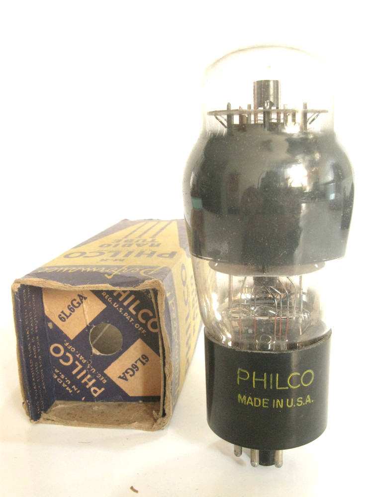 One 1940’s Sylvania/Philco 6L6GA tube – Hickok TV7B tested @ 40, min:25