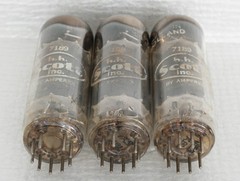 3 Amperex/Scott 7189/EL84/6BQ5 Vacuum Tubes : D-Getter/Same Date Code (rX3 X8L)