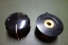 RCA / BIC -1 1/2″ Bakelite 1/4″ Shaft – Brass Insert “copy” Audio Knob