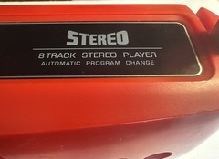 PANASONIC Vintage 8 Track Player RS-833S Stereo Red Swiss Cheese w/OG Power Cord