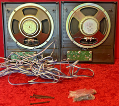 Lot of 2 Vintage NuTone IS-308D 8″ Indoor Speaker Walnut B1