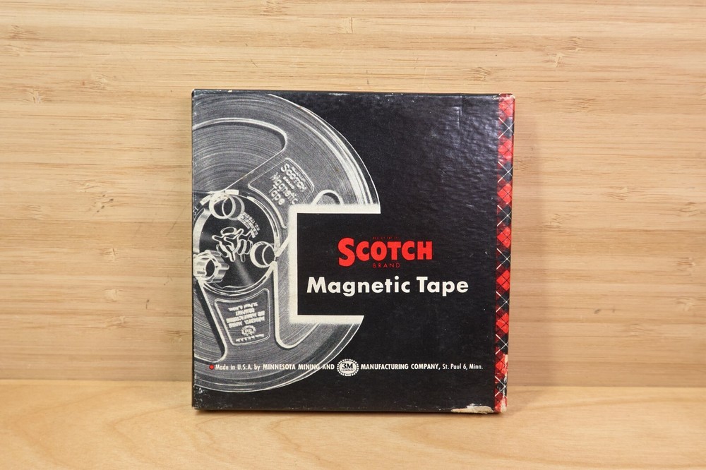 Vintage Scotch 1/4-111-A6 600 Feet Plastic 5″ Reel Magnetic Tape, Made in USA