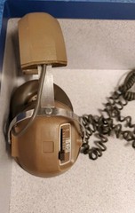 Koss K-6 Corded 1/4 Inch Stereo Headphones 70s Brown 8 Foot Cable
