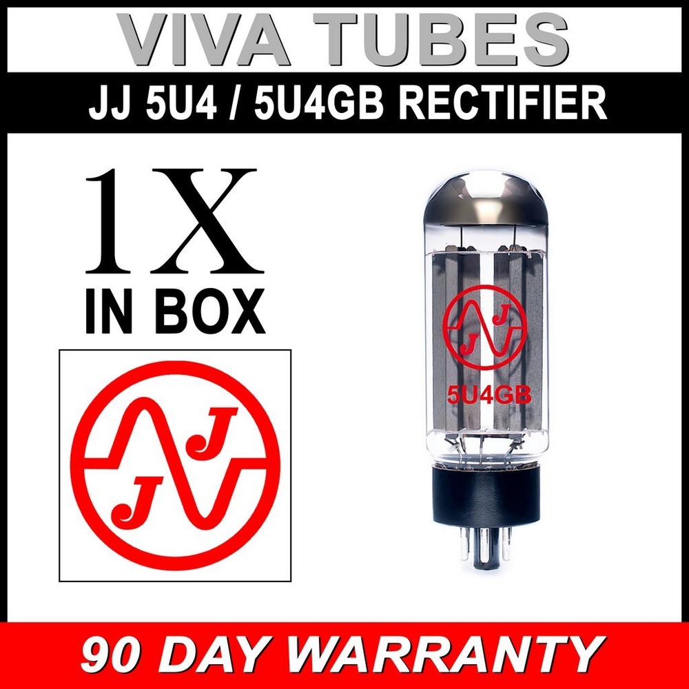 Brand New JJ Electronic 5U4 / 5U4GB Rectifier Vacuum Tube