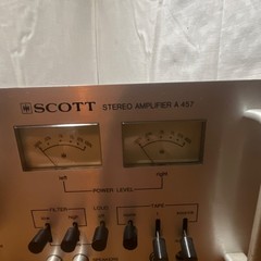 SCOTT A 457 Integrated Amplifier Vintage Stereo Amp Silver Classic Hi-Fi Audio