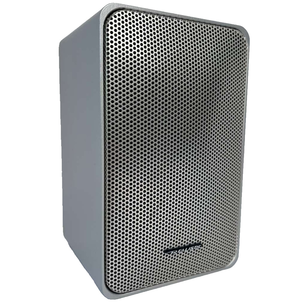 Vintage Realistic Minimus-7 Silver Bookshelf Speaker 40-2034 Japan Tested