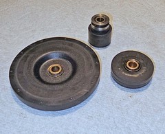 RCA SRT-403 Reel to Reel Parts – 3 Wheels (Lord J-3043; Lord J-5806-1; Unmarked)