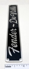 Fender DeVille Amplifier Badge Custom Made Aluminum