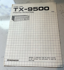 Pioneer TX-9500 Tuner Owners / User Manual *Original*