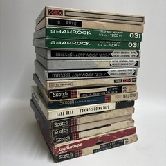 LOT OF 16 MAXELL & SCOTCH SOUND RECORDING REEL-TO-REEL AUDIO TAPES 7″ UNTESTED