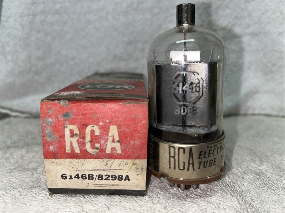 RCA 6146 Brown Base Vintage Vacuum Tube NEW with box