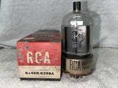 RCA 6146 Brown Base Vintage Vacuum Tube NEW with box