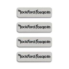 Rockford Fosgate Speaker Logo Badge Custom Made 32.5mm(1.28″)X11mm(0.43″)