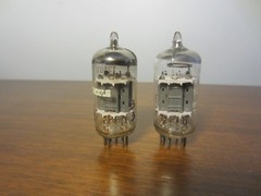 Pair of Bell and Howell 12AU7 Tubes – Made in India – Hickok Tested