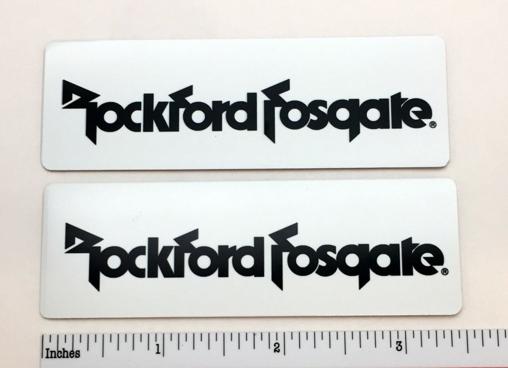 Rockford Fosgate Speaker Badge Logo Custom Made Aluminum Pair