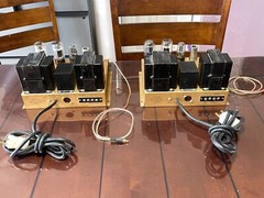 VINTAGE LEAK TL/10 POINT ONE MONO TUBES AMPLIFIERS MATCHED PAIR 110-120V RARE