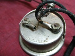 Antique PAL Headphones cloth wire headband radio headset earphones pin plugs