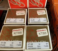 (4) Factory Platinum Matched Genalex Gold Lion KT88 6550 For McIntosh ARC +