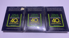Vintage COLUMBIA MAGNETICS 3 Pack 8-Track Blank Recording Cartridges 40 Mins NEW