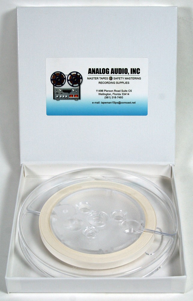 *NEW* 100′ x 1/4″ WHITE PAPER LEADER TAPE FOR REEL TO REEL EDITING on TEAC OTARI