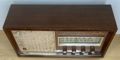 Vintage Mid Century Tube FM AM Radio Panasonic 782B Tweed *Video In Description*