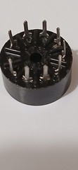 4 PCS Vintage Methode® 9 Pin Tube Socket • PC Mount • R-8610-2020