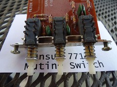 Sansui 771 Stereo Receiver Parting Out Hi/Lo Filter + muting switches + PCB